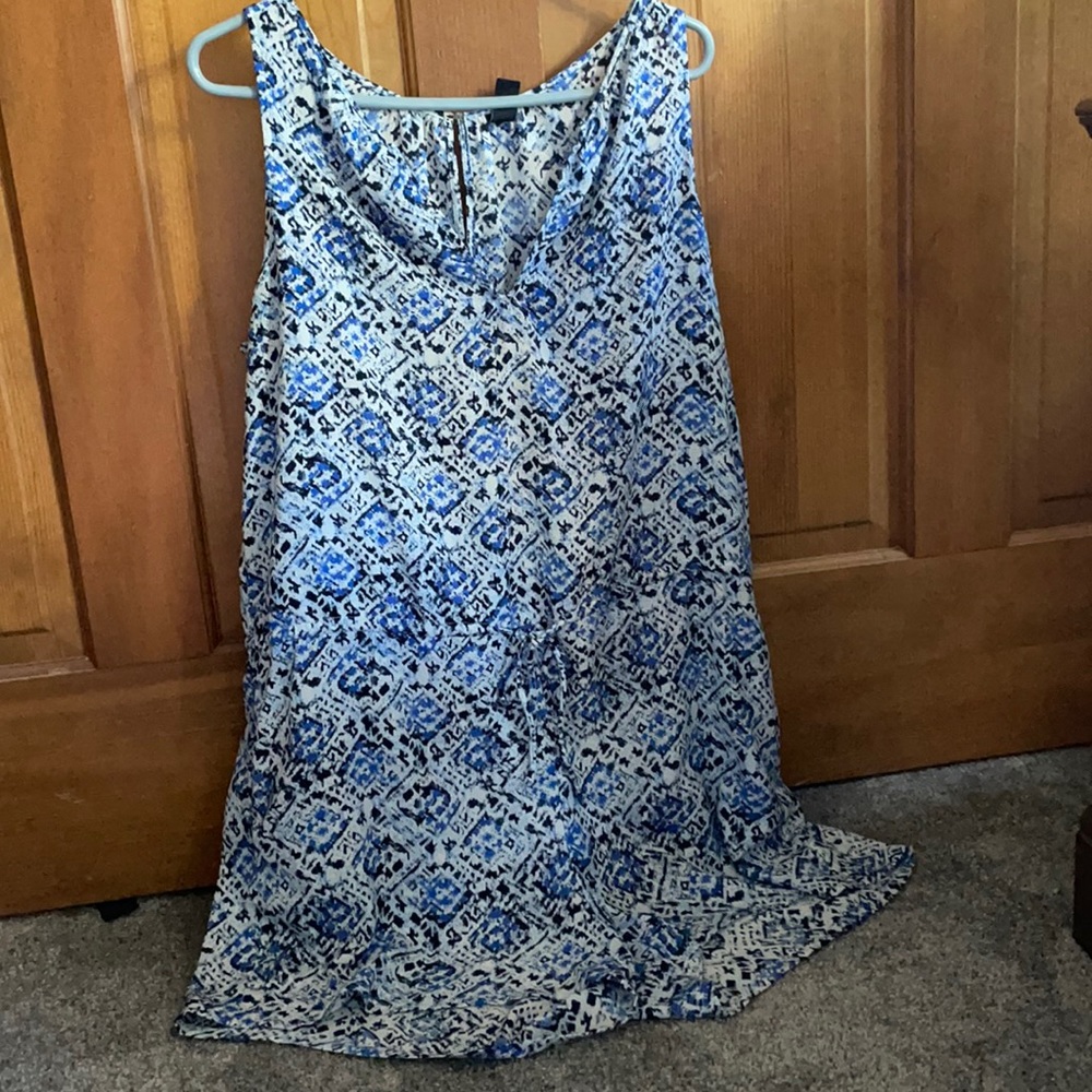 Women’s Blue Patterned Romper